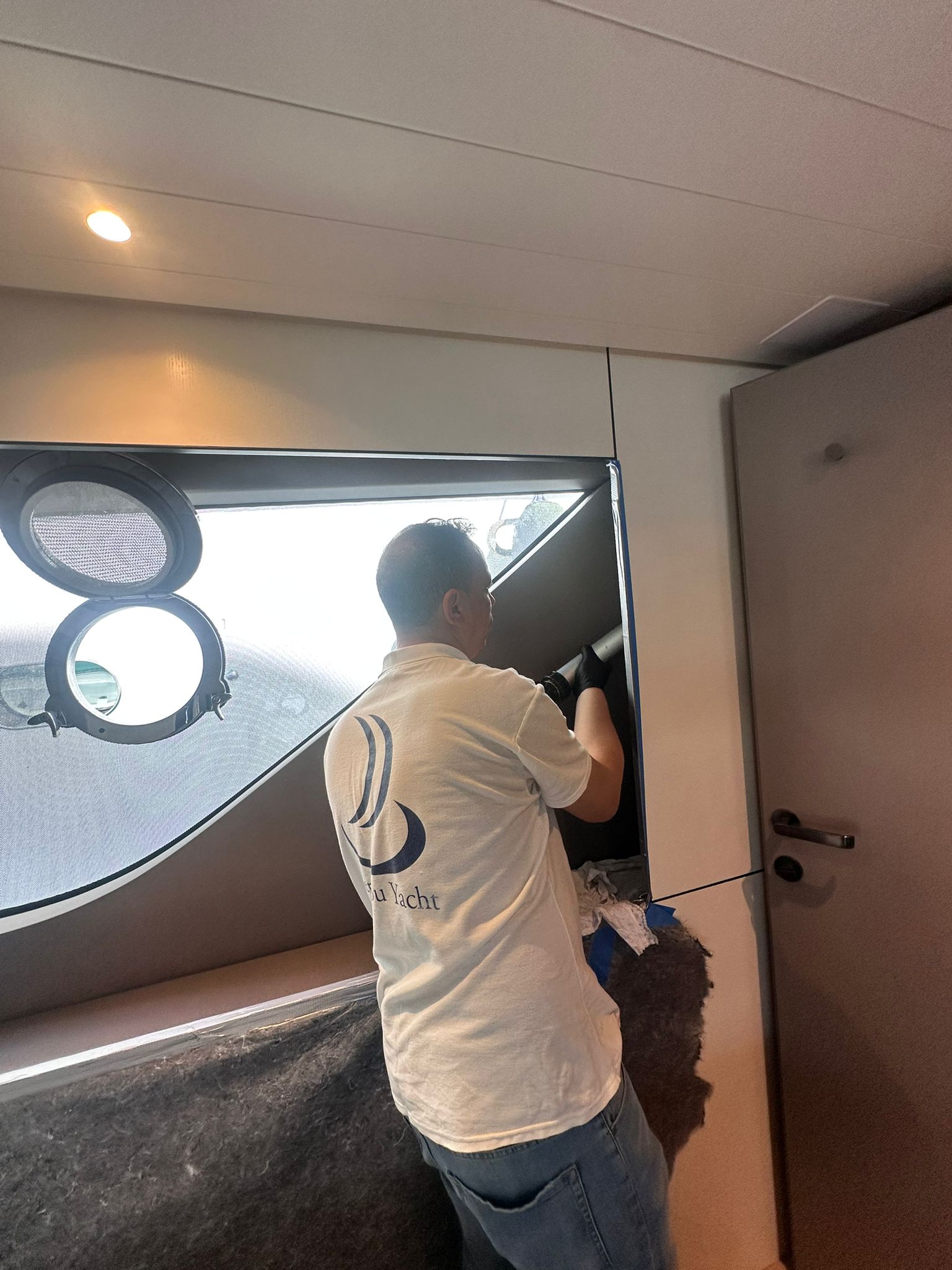 Interni Yacht - Cucina e Soggiorno